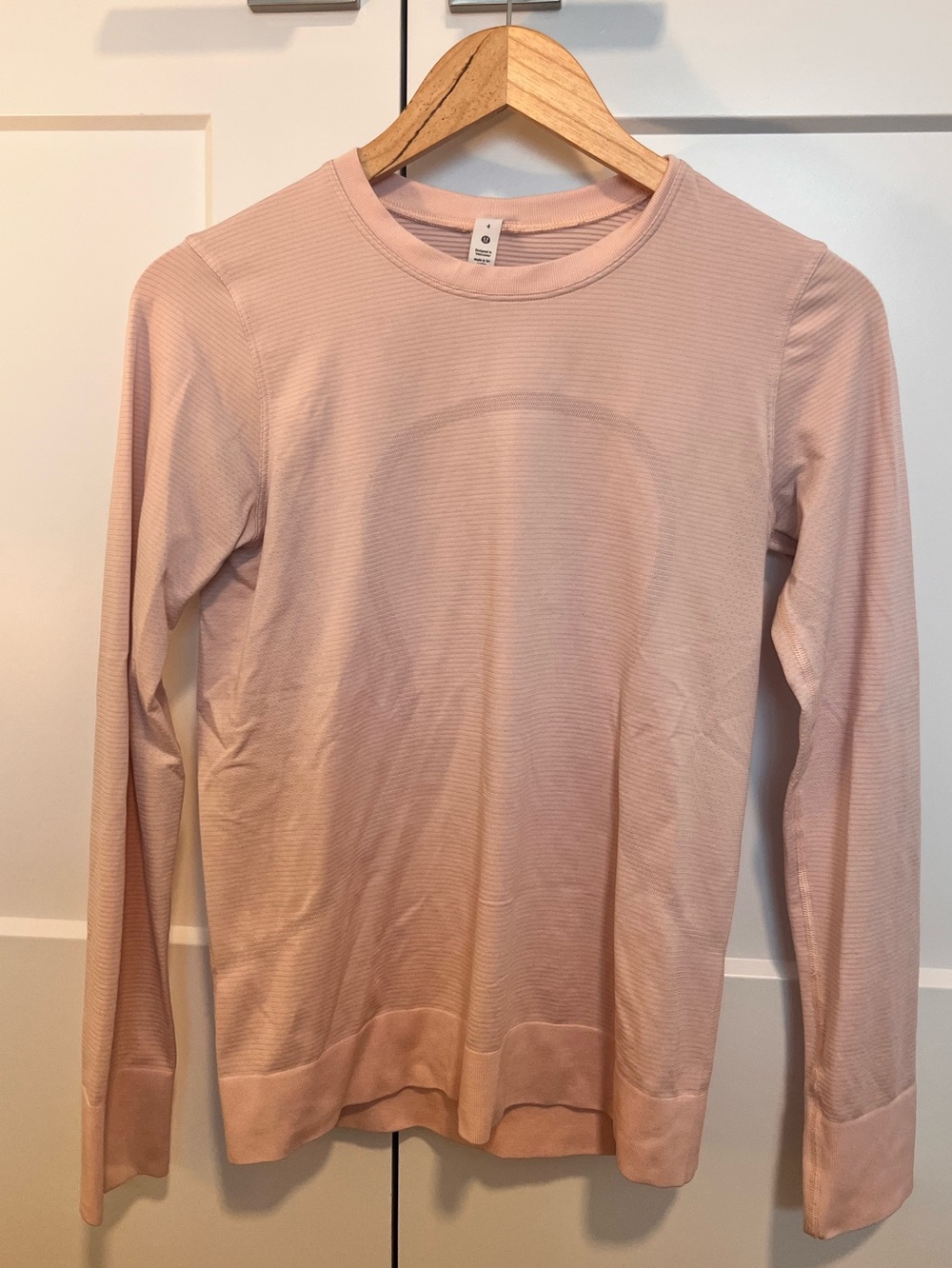Lulu Ballet Pink Long Sleeve Shirt - Size 4